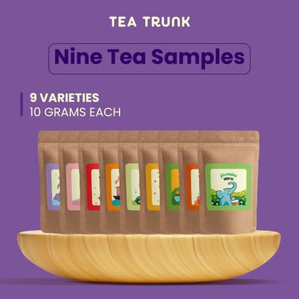 Nine Teas Samples-9 X 10gms Loose Tea Packs