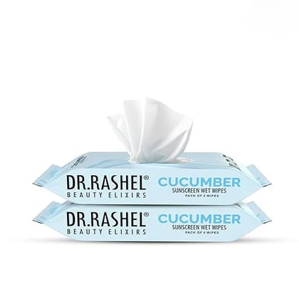 Cucumber Sunscreen Wipes (Pack of 2) - SPF 15