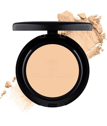 Colors Queen Luminous Silk Compact Powder with Argan Oil 10g, Natural Beige (Shade - 03)