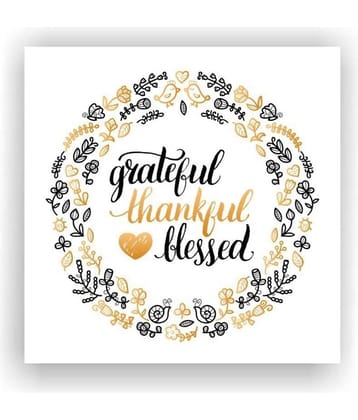 Photojaanic Grateful Thankful Blessed Fridge Magnets Rubberized Rectangle Fridge Magnets Fridge Magnet - Pack of 1