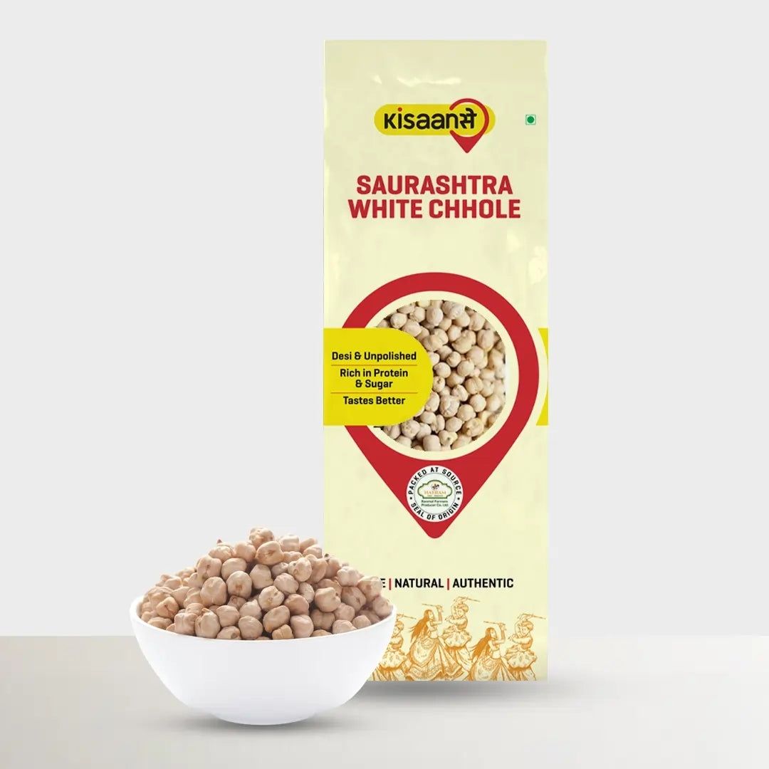 KisaanSay Saurashtra White Chhole