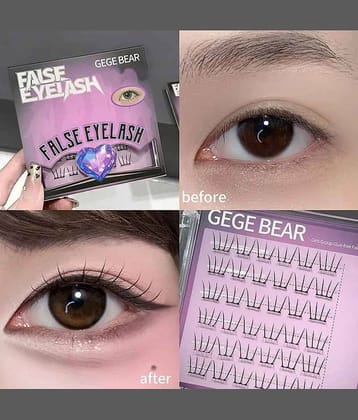 GEGE BEAR Black Thickening 36 Self-Adhesive Flash Eyelashes 20 g