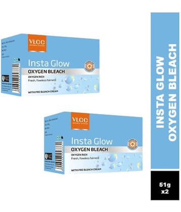 Vlcc Instaglow Oxygen Bleach 51G(Pack Of 2)