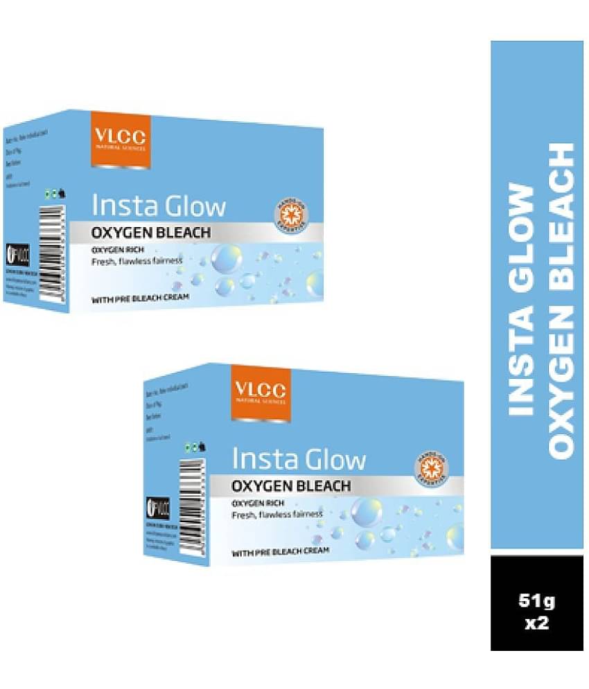 Vlcc Instaglow Oxygen Bleach 51G(Pack Of 2)