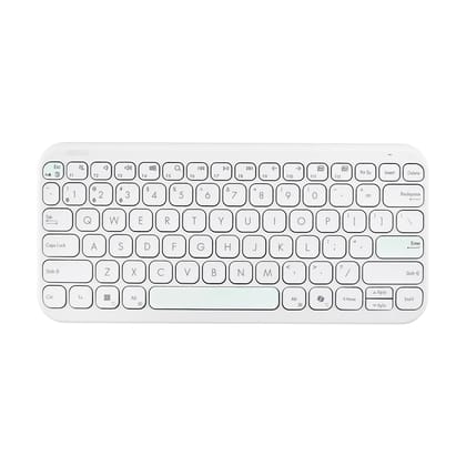 ASUS Marshmallow KW100 Wireless Keyboard Iridescent White | Silent Scissor Keys, Compact Design, 2-Year Battery Life, Compatible with Windows/Mac/Chrome/iOS/with Dedicated Copilot Key ASUS Marshmallow KW100 Wireless Keyboard Iridescent White | Silent Sci