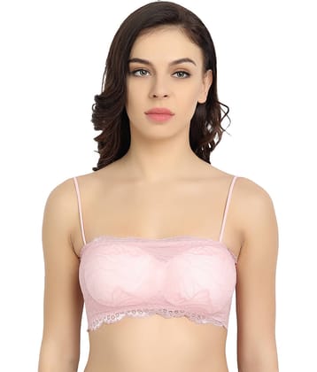 3Mads Pack of 1 Lace Lightly Padded Bralette Bra For Women ( Pink )