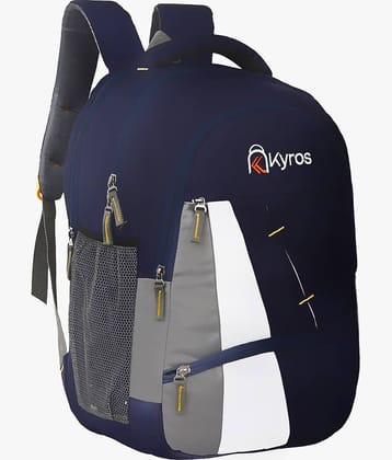 Kyros Blue Polyester Backpack ( 45 Ltrs )