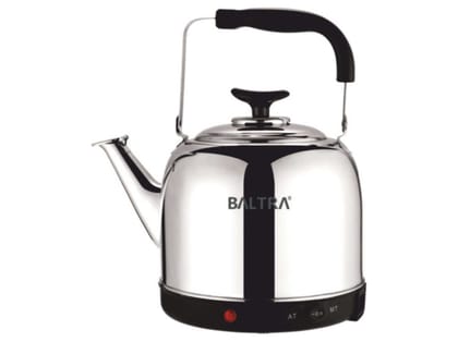 Baltra Solid Kettle 1500W Electric, 3.5L, Fast Boil, Water Boiler For Hot Drinks, Quiet Boil & Detachable Filter, Stainless Steel, Vintage Kettle