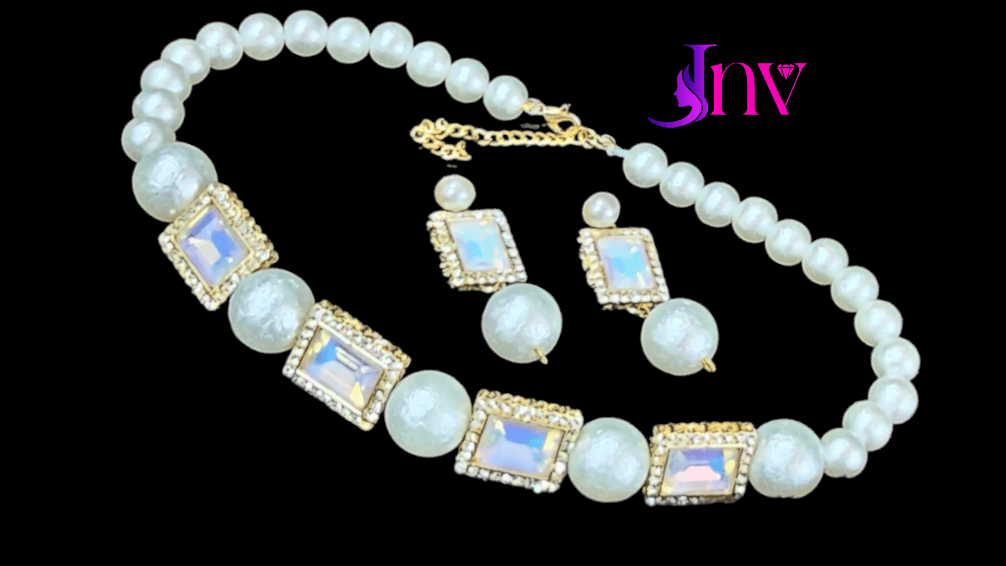 Indo western pearl choker