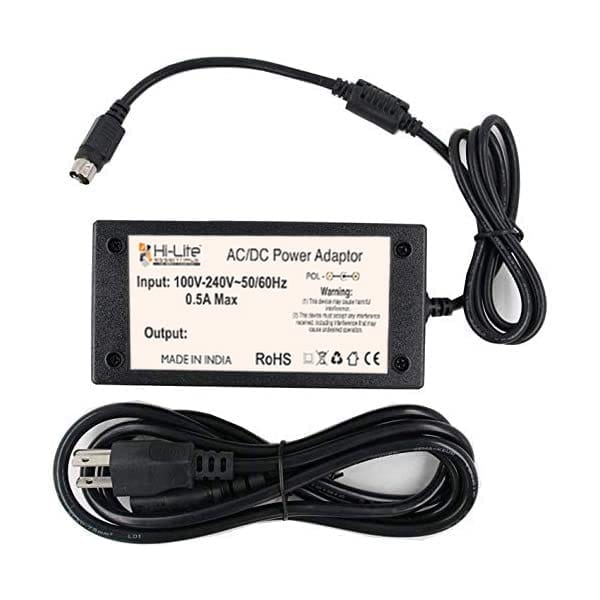 Hi-Lite Essentials 12V - 5Amp Power Adapter for Hikvision 8, 16 Channel DVR (4 pin)