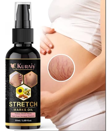 Kuraiy Natural Stretch Oil with Coconut, Olive & Jojoba Oils