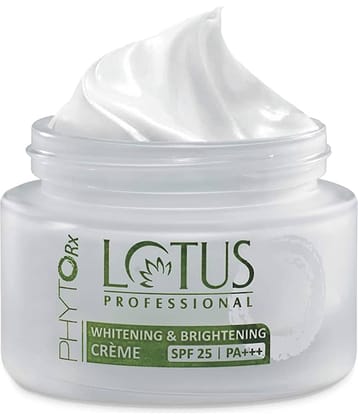 Lotus Professional Phytorx Whitening & Brightening Creme, Spf 25 , Pa+++ , Paraben Free , 50G