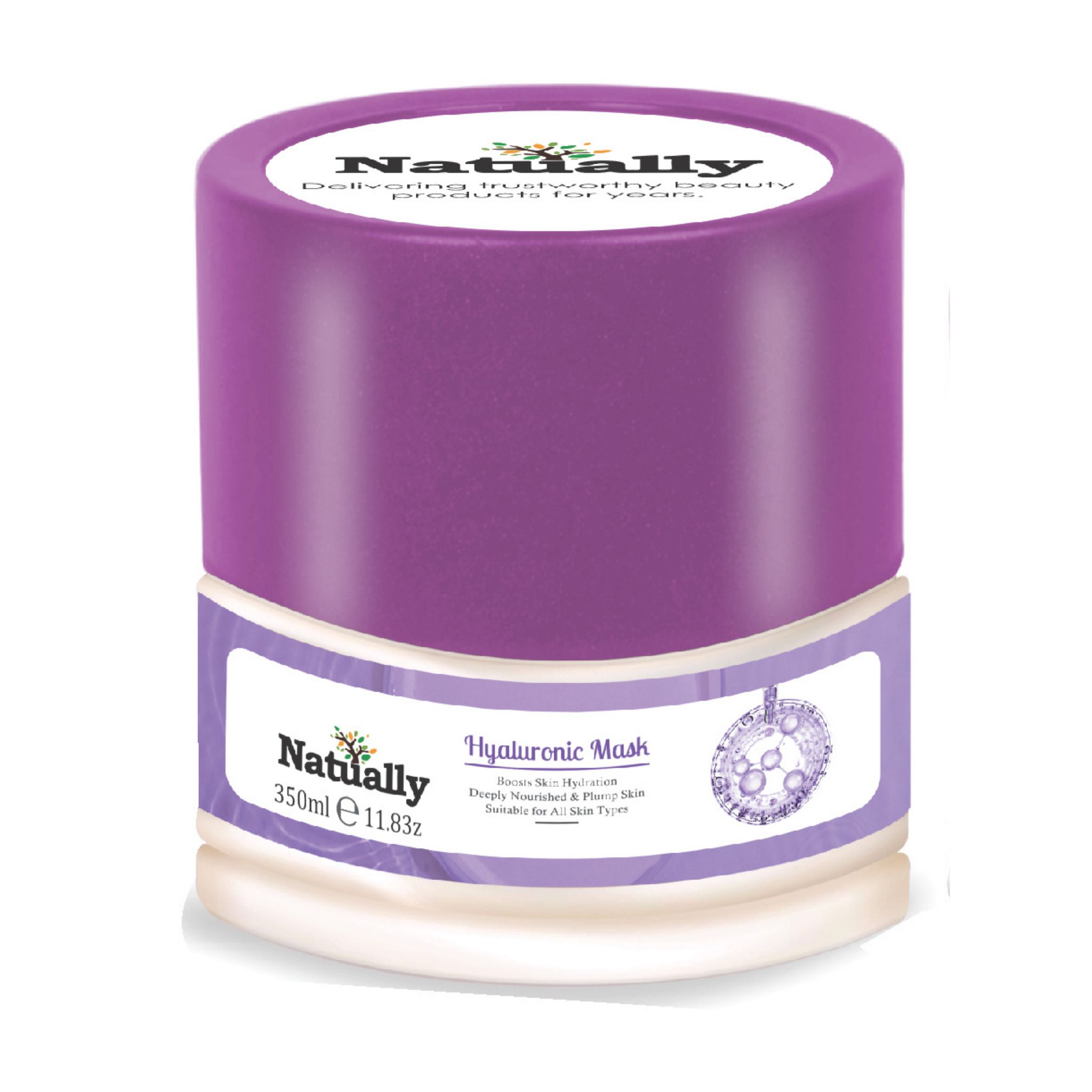 Natually Hyaluronic Mask |Boosts Skin Hydration Deeply Nourished & Plump Skin | 350g