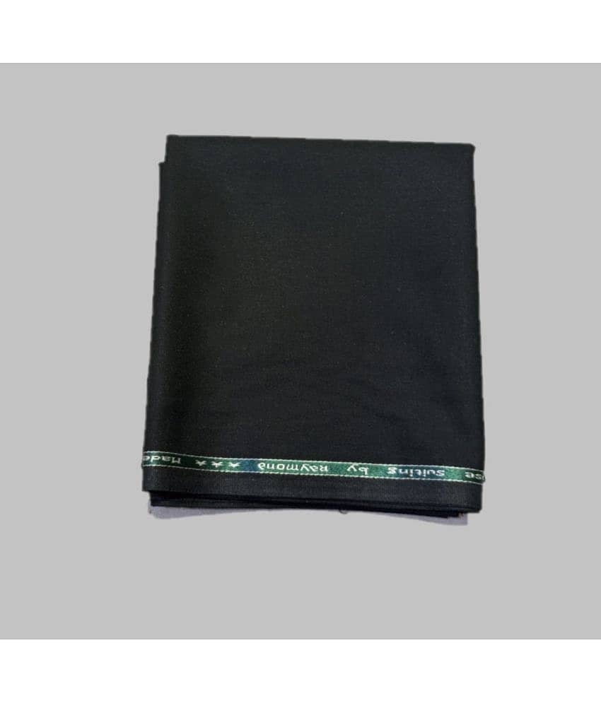 Raymond Black Polyester Men's Unstitched Pant Piece ( Pack of 1 )