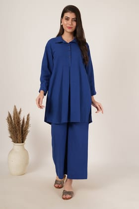 Royal Blue Tunic Co-Ord Set Of 2-S