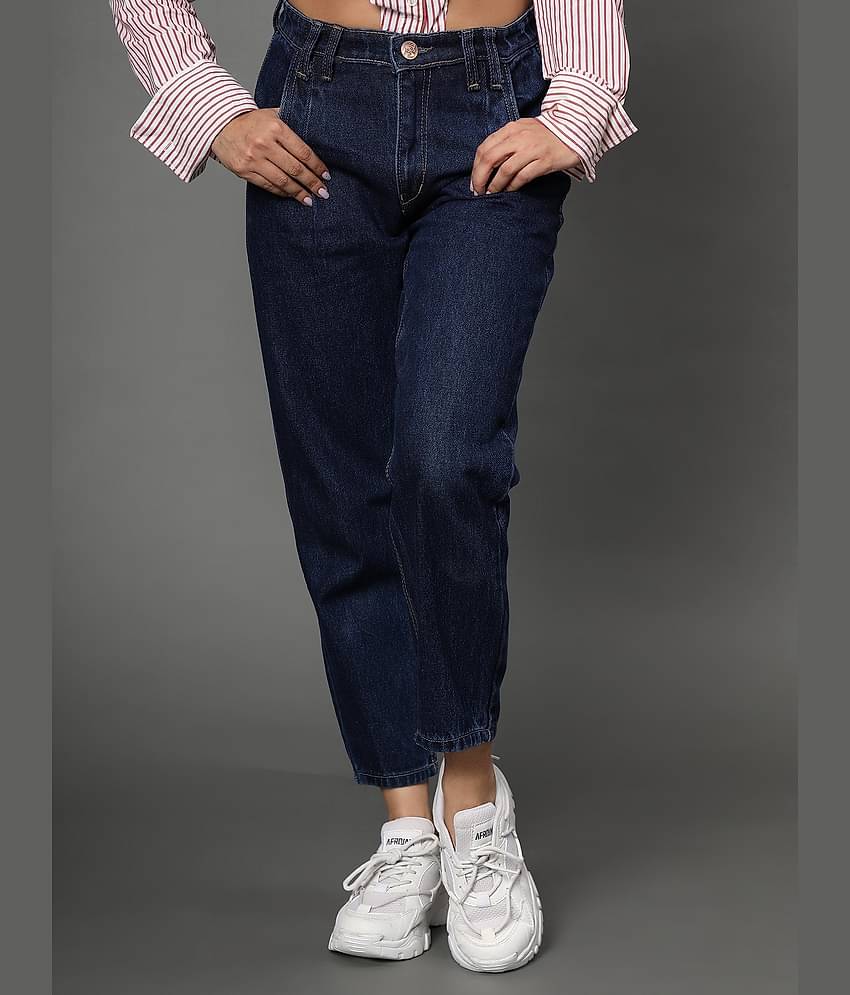 AngelFab - Blue Denim Jogger Women's Jeans ( Pack of 1 )