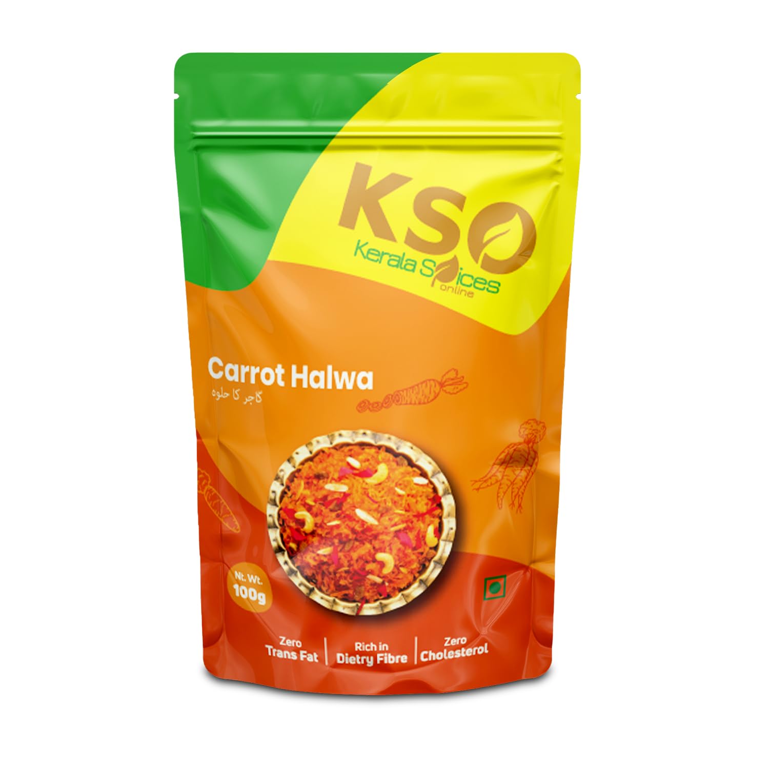 KERALA SPICES Carrot Halwa � 250g | Authentic Indian Gajar Ka Halwa | Rich, Homemade & Traditional Sweet | No Preservatives | Ready to Eat