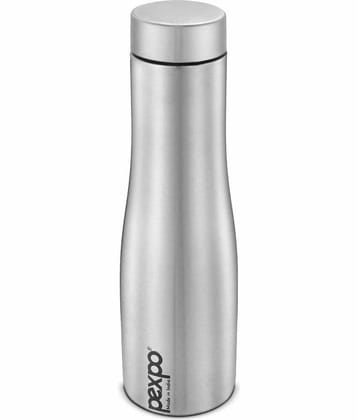 PEXPO 750 ml Stainless Steel Fridge Water Bottle (Set of 1, Silver, Monaco)