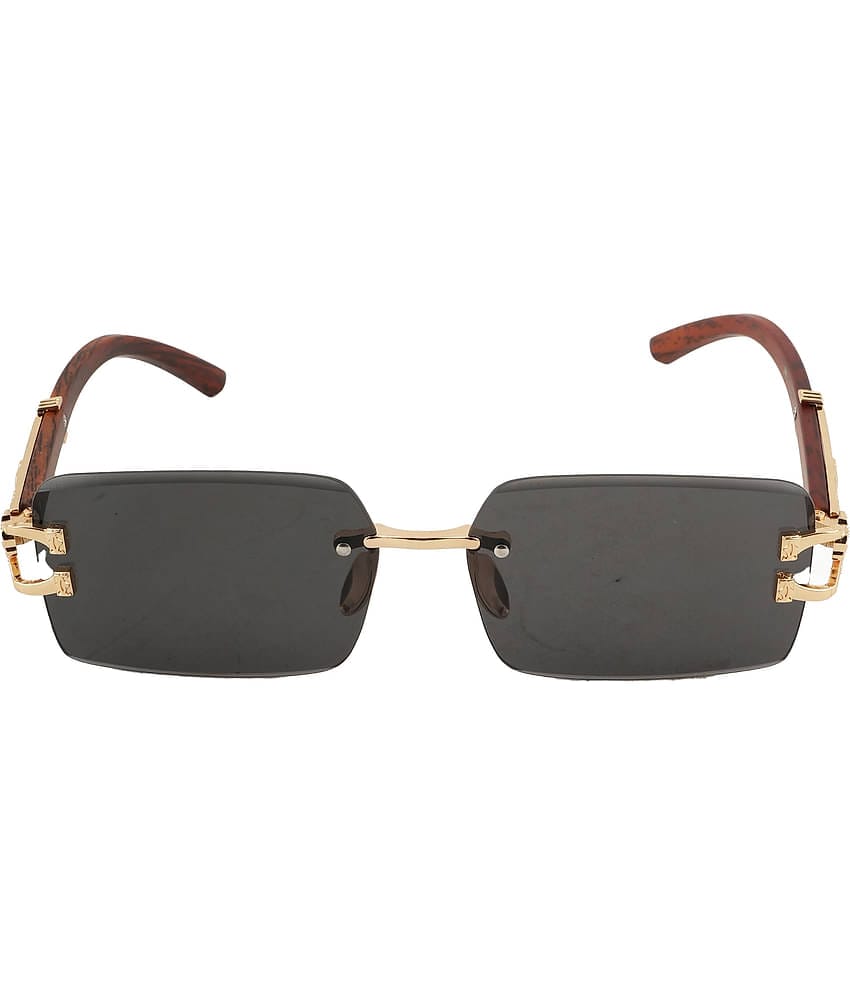Bayberry Gold Rectangular Sunglasses ( Pack of 1 )