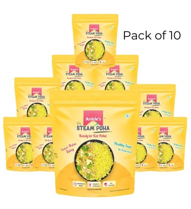 Article’s Instant Steam Poha Indori Spicy Flavor with Sev & Spoon – Pack of 10