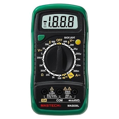 Mastech MAS830L Digital Pocket Multimeter (Assorted) - Electricals | Buy online on ZillyBuy