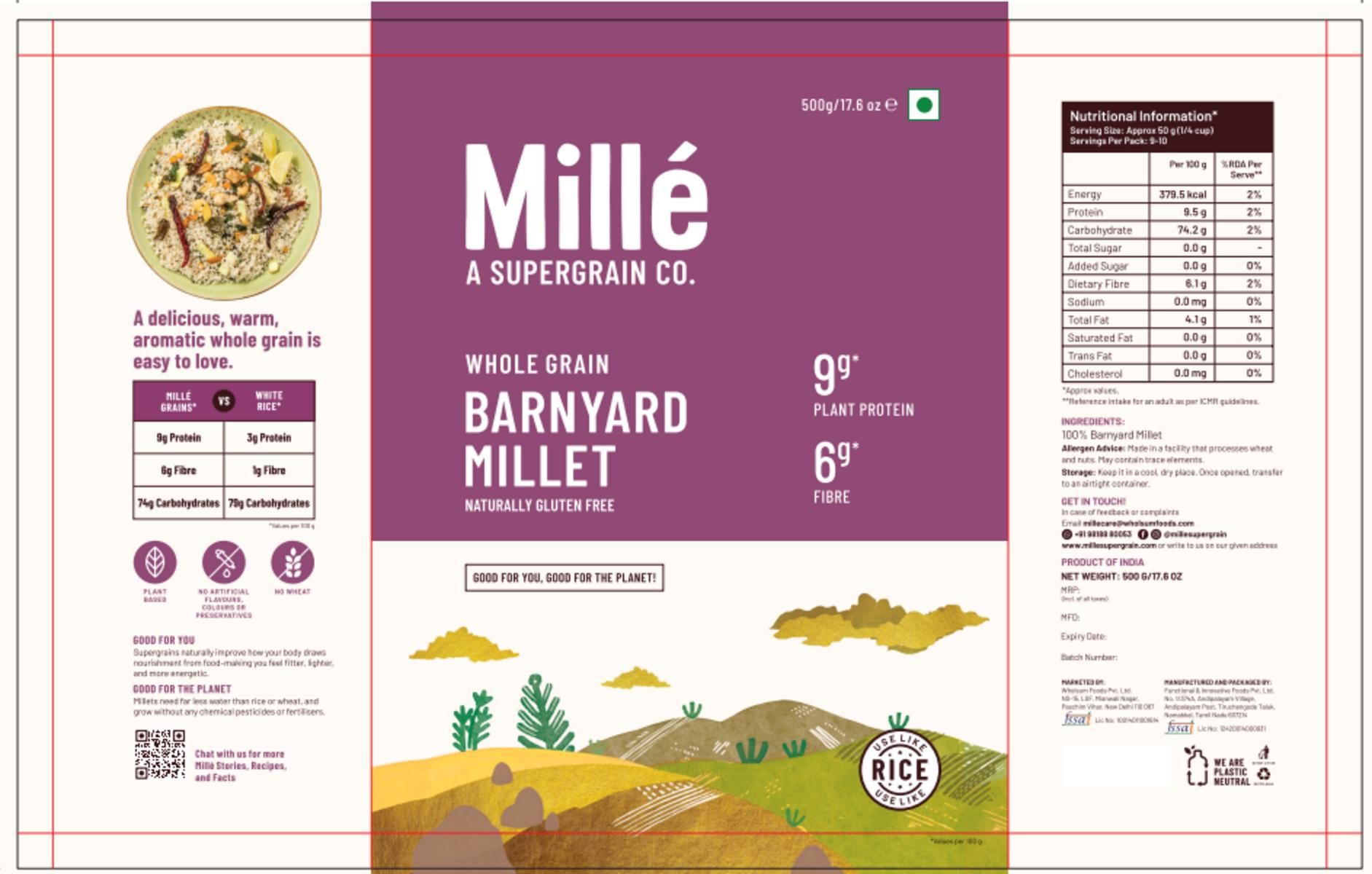 Mille Grains: Barnyard Millet 500g