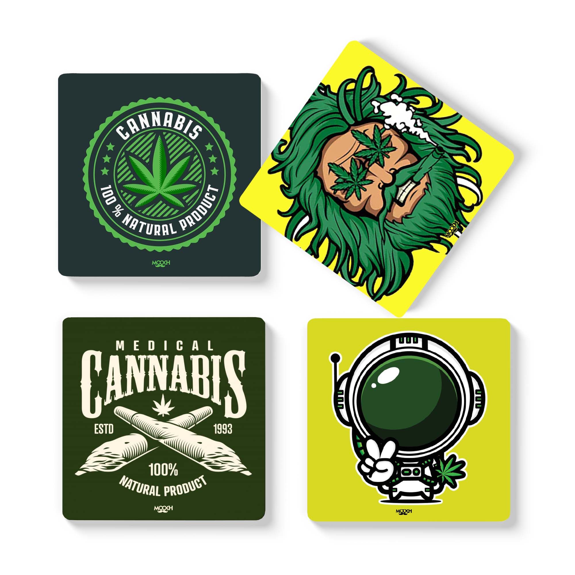 Mooch Magnetic Coaster - It's Just A Plant Bro - Set of 4