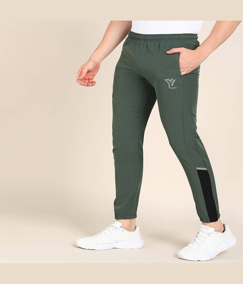 YUNEK Dark Green Polyester Men's Trackpants ( Pack of 1 )