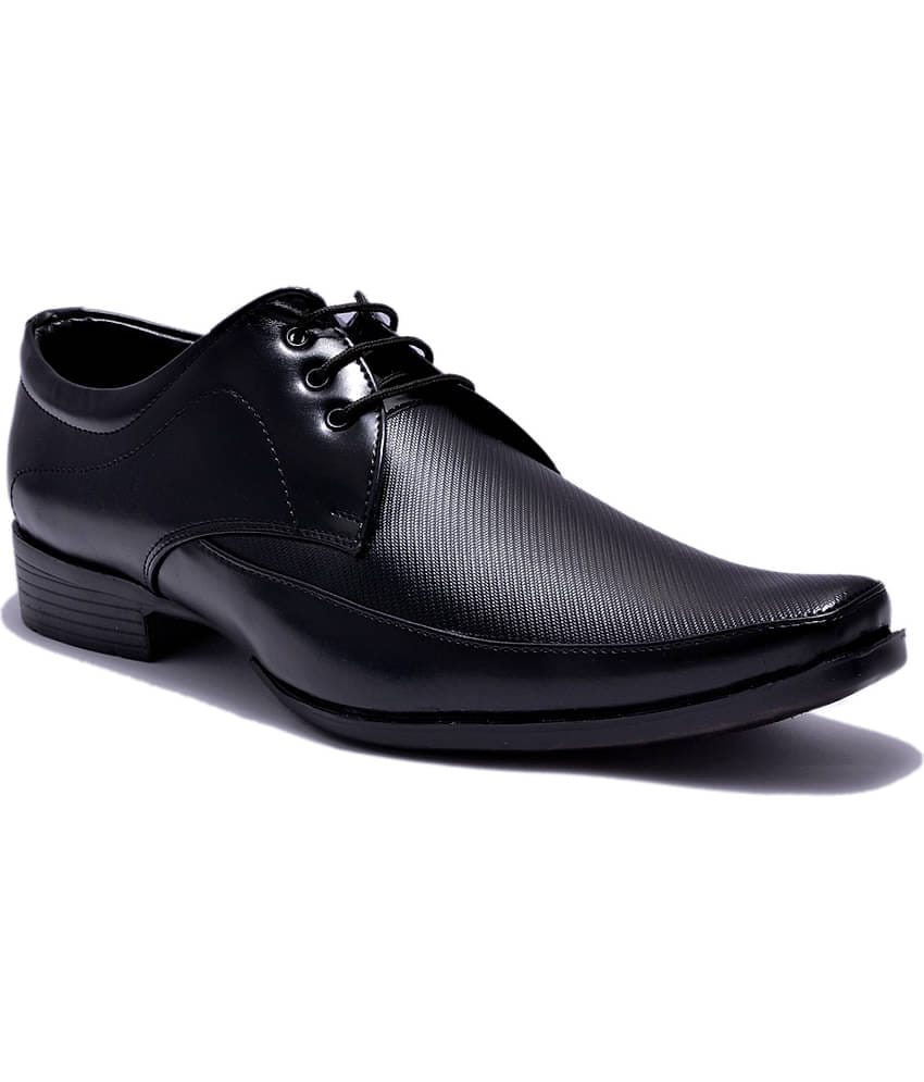 Sir Corbett - Black Men's Derby Formal Shoes
