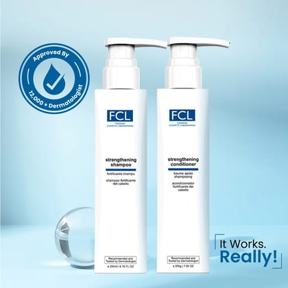 FCL Strengthening Shampoo & Conditioner | Hair Fall Control Kit | Strengthens Hair