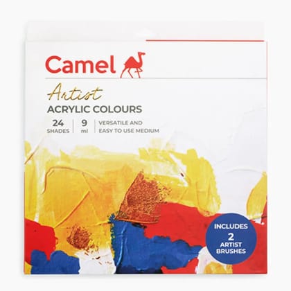 Camel Artist Acrylic Colour Set 24 X 9Ml