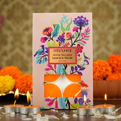 Soulflower T Light Candle - Love Is In The Air 6
