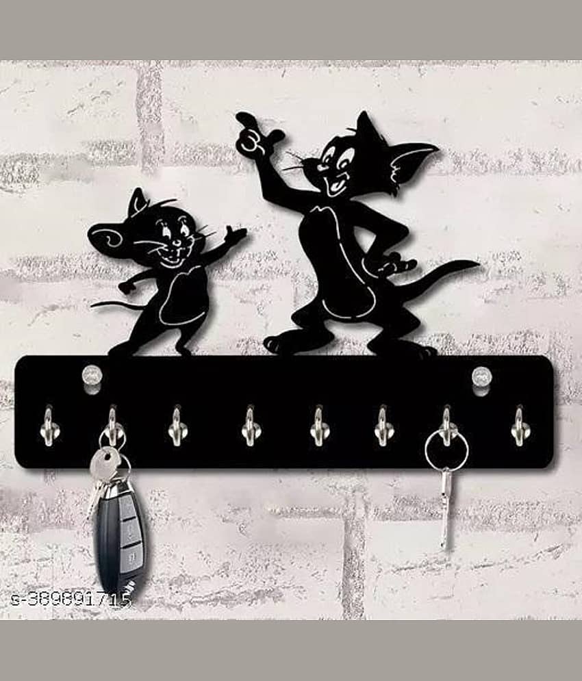 SSArt Multicolour Wood Key Holder - Pack of 1