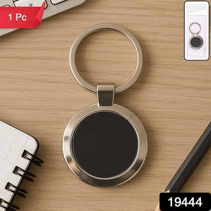 Premium Round Shape Metal Keychain (1 Pc)