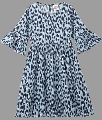 Cub Mcpaws Cotton Blend Frock For Girls ( Pack of 1 , Multicolor )