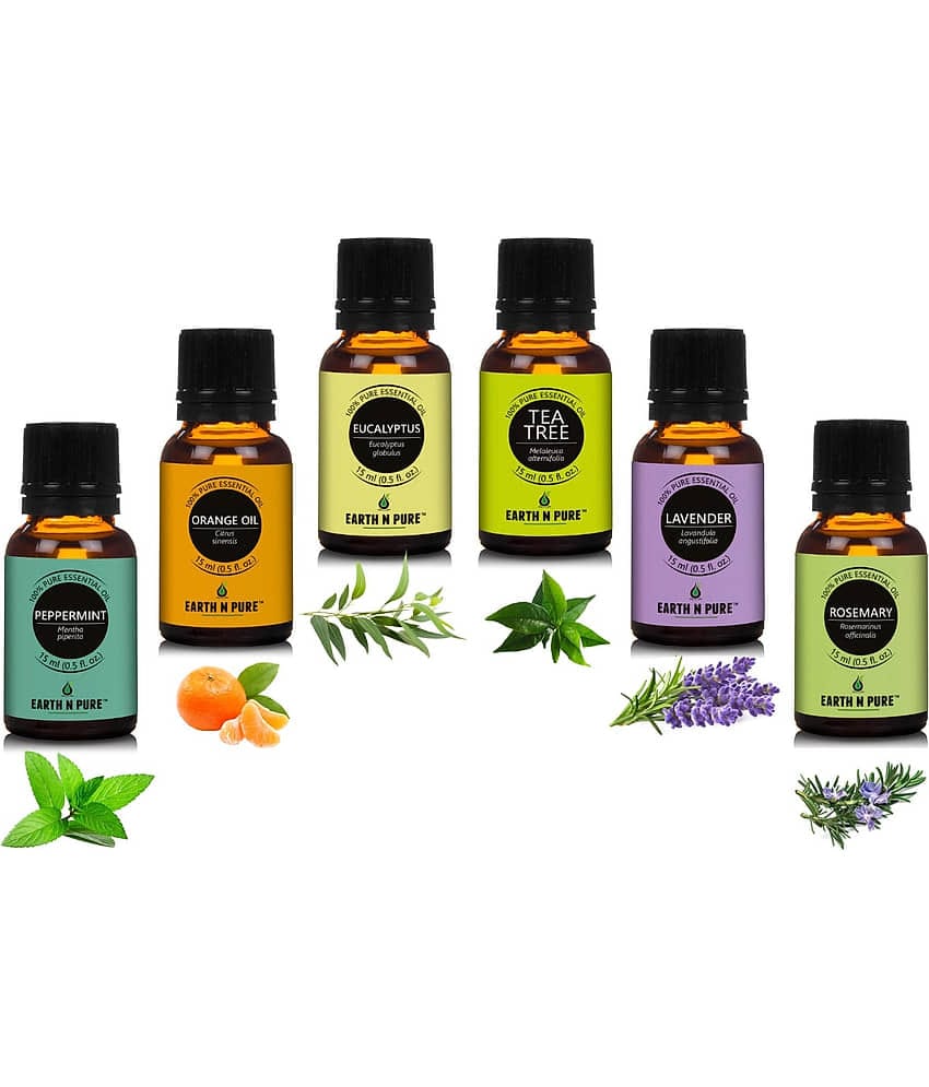 Earth N Pure - Orange Essential Oil 15 mL ( Pack of 6 )
