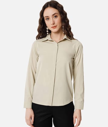 ALL WAYS YOU Women Solid Crepe Shirt ( Pink )