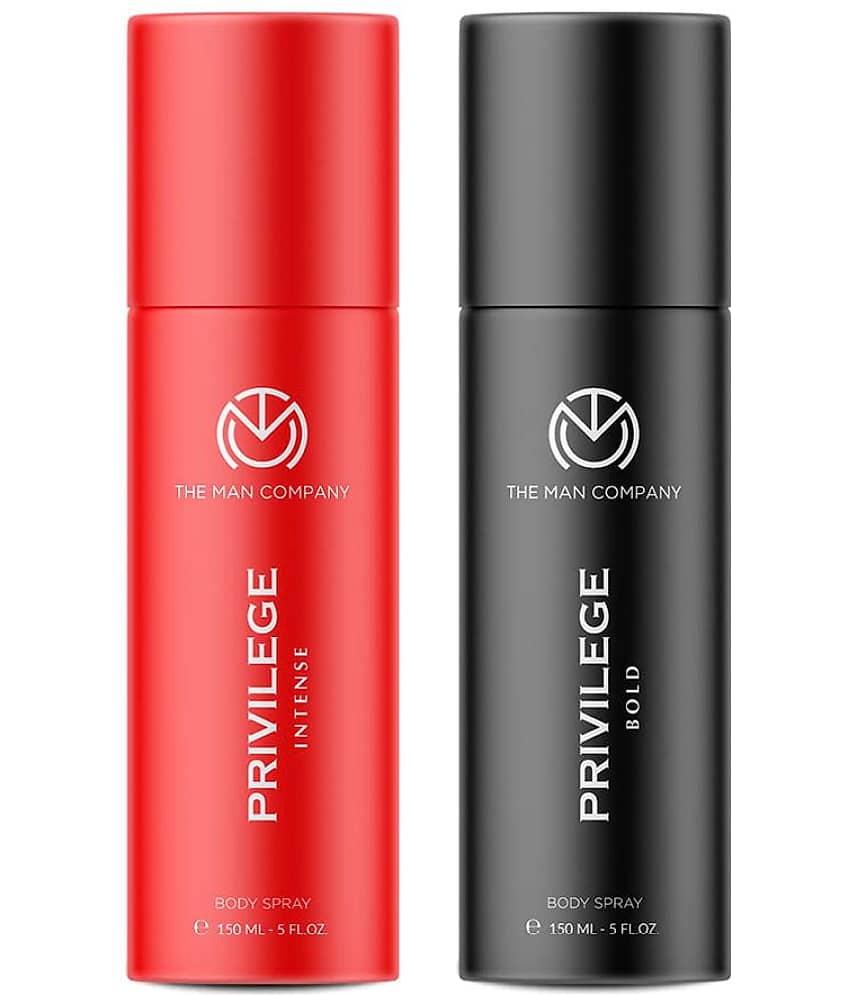 The Man Company Privilege Deodorants for Men - Legend & Bold| Premium Fragrance Body Spray | Long-Lasting Smell | Everyday Use Deo - (150ml* 2)