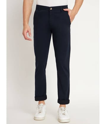 RAGZO Navy Blue Slim Chinos ( Pack of 1 )