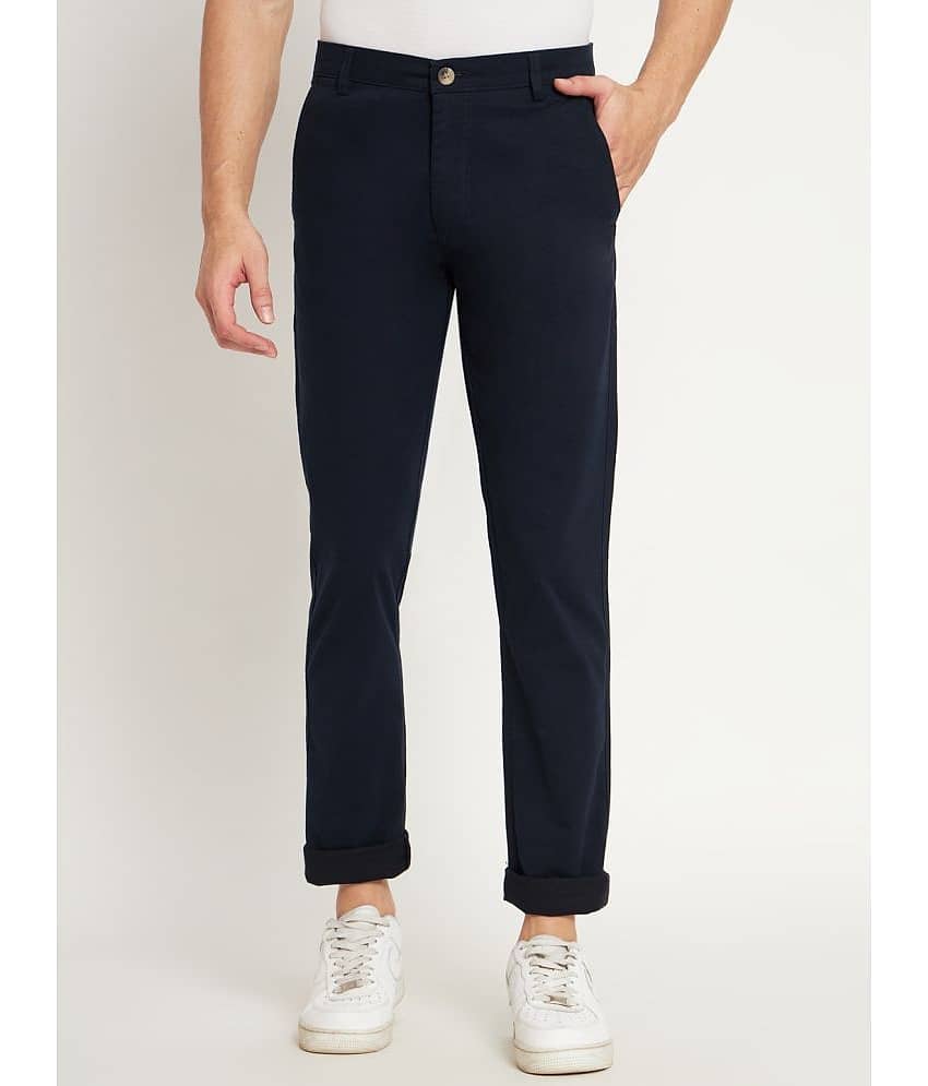 RAGZO Navy Blue Slim Chinos ( Pack of 1 )