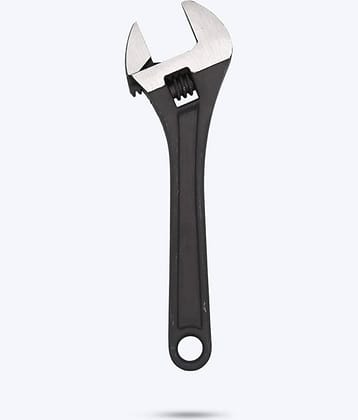 Aldeco Universal Multi-Function Professional 10 inch with 0-30mm Jaw Opening Capacity Adjustable Wrench Spanner Hand Tool Single Sided Open End Wrench (Pack of 1)