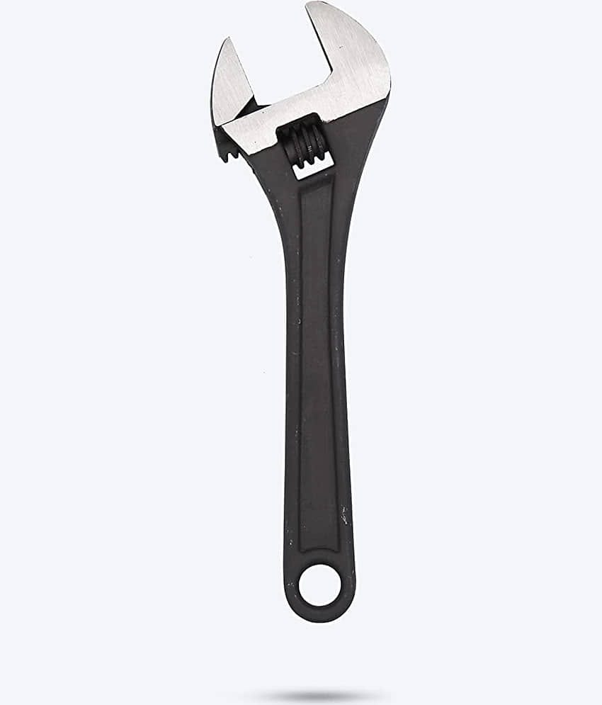 Aldeco Universal Multi-Function Professional 10 inch with 0-30mm Jaw Opening Capacity Adjustable Wrench Spanner Hand Tool Single Sided Open End Wrench (Pack of 1)