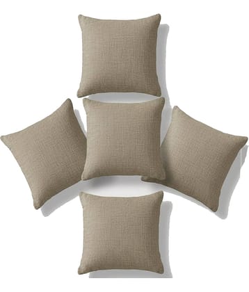 Wholesale india Set of 2 Velvet Solid Square Cushion Cover (40X40)cm - Beige