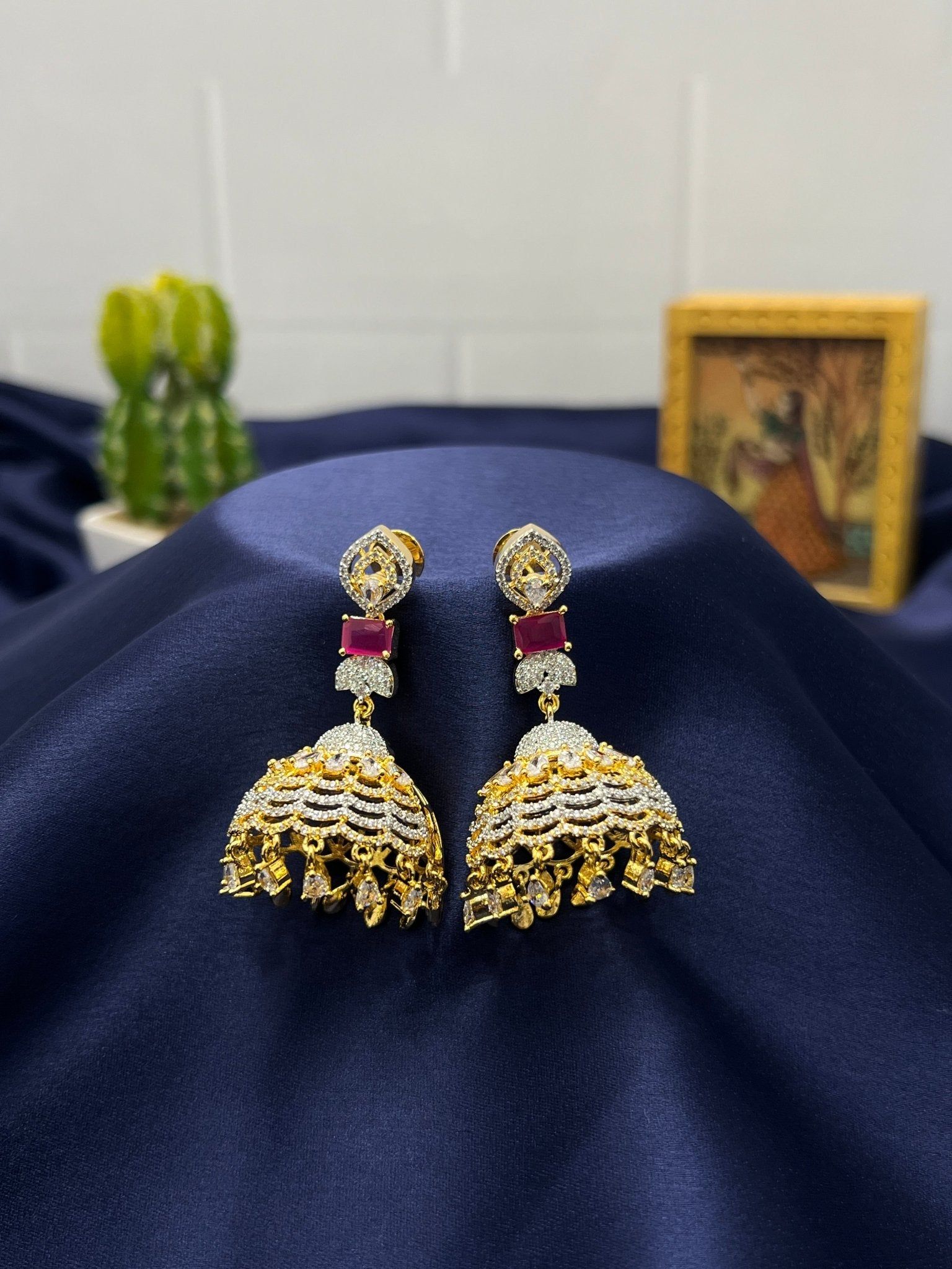 Stone Jhumka 0088