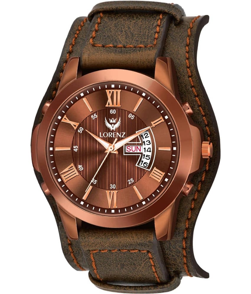 Lorenz Brown Leather Analog Men's Watch