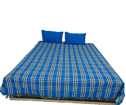 Dhaga Vishwas Ka Handloom Cotton Bedsheet with Pillow Covers