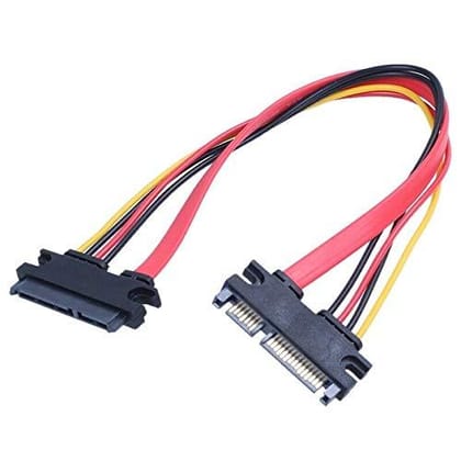 SATA Male to Female 7+15 Pin Serial ATA SATA Data Power Extension Cable Connector Conterver SATA Male to Female 7+15 Pin Serial ATA SATA Data Power Extension Cable Connector Conterver