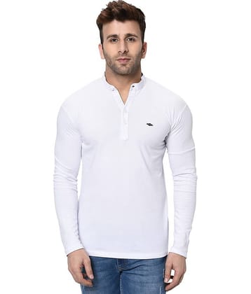 Alexender Cotton Blend Slim Fit Solid Full Sleeves Men's Henley T-Shirt - Black ( Pack of 1 )