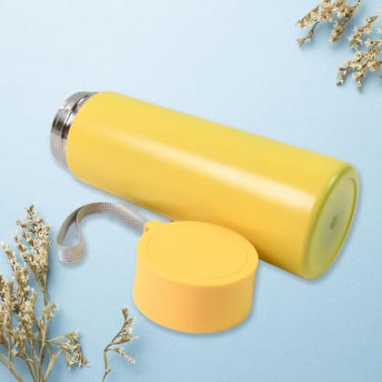 Stainless Steel Vacuum Flask Water Bottle with Strap