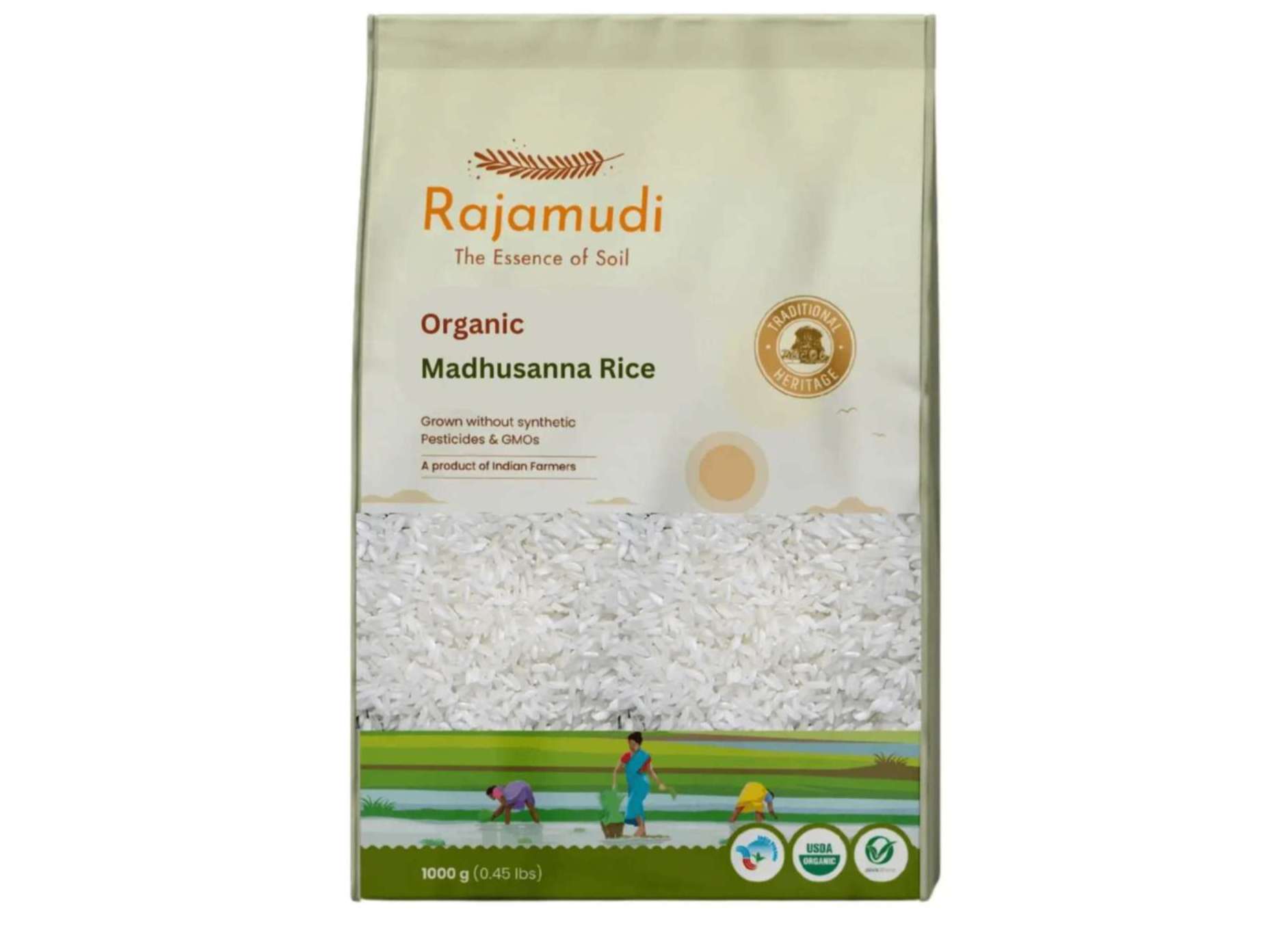 Rajamudi Organics Madhusanna Rice - 1 Kilogram